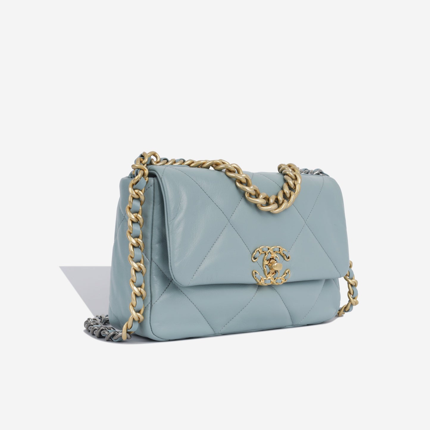 Chanel Chanel 19 Quilted Gold Shoulder Bag