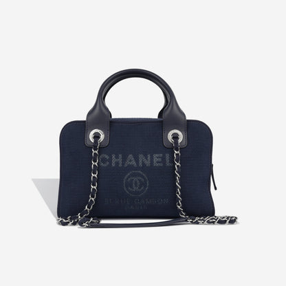 Chanel Deauville Lambskin Black Tote Bag Lambskin