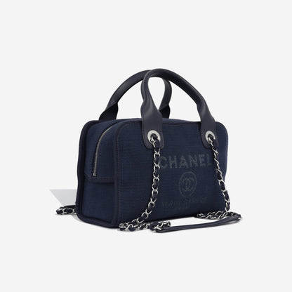 Chanel Deauville Lambskin Black Tote Bag Lambskin