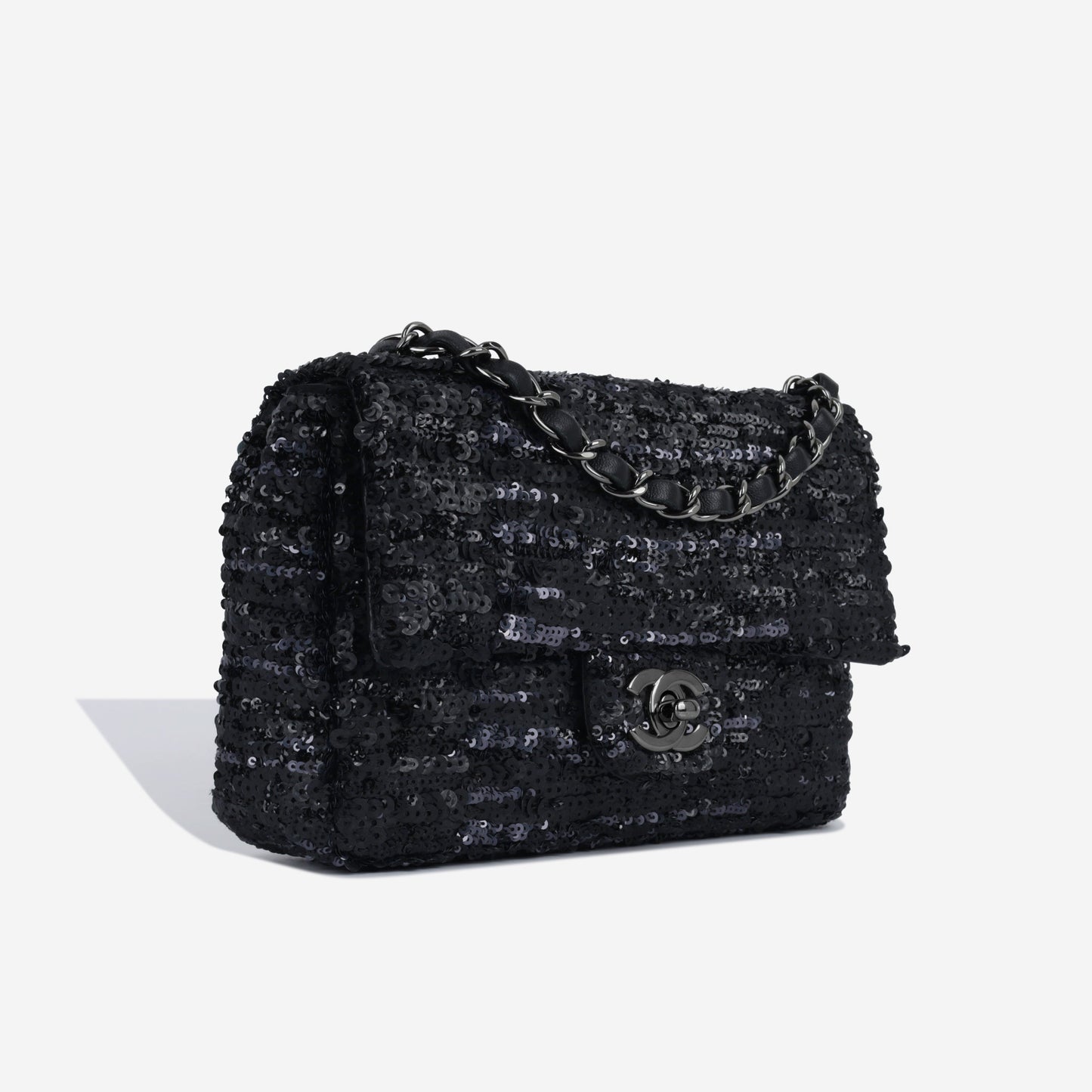 Chanel Classic Flap Lambskin Black Shoulder Bag Style 135