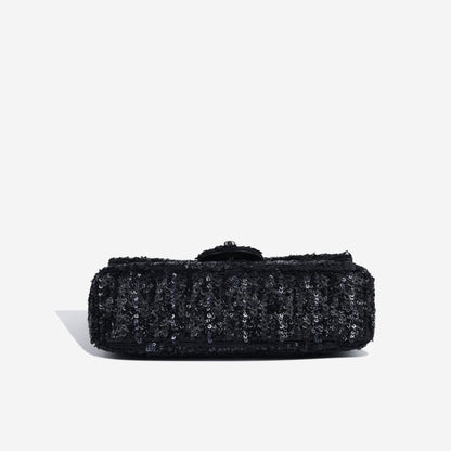 Chanel Classic Flap Lambskin Black Shoulder Bag Style 135