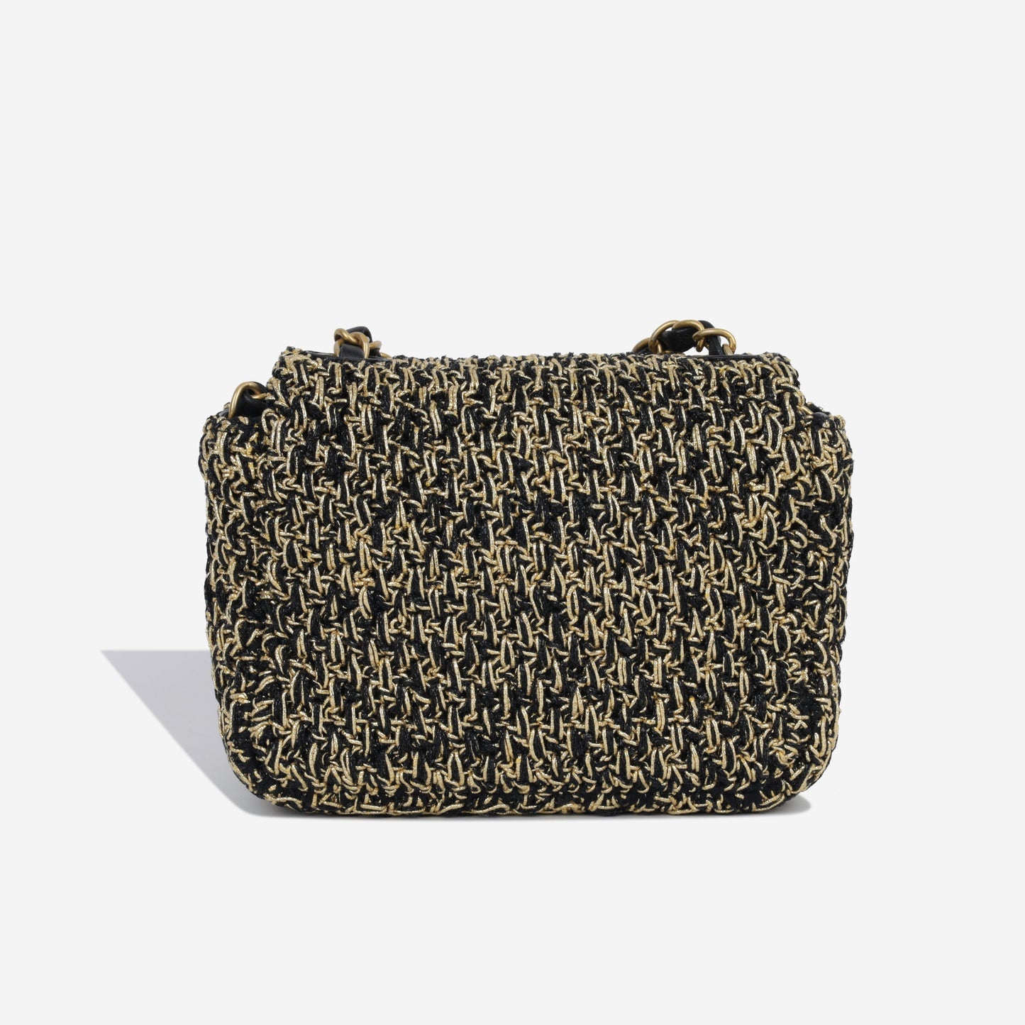 Chanel Classic Flap Tweed Black Shoulder Bag Style 2