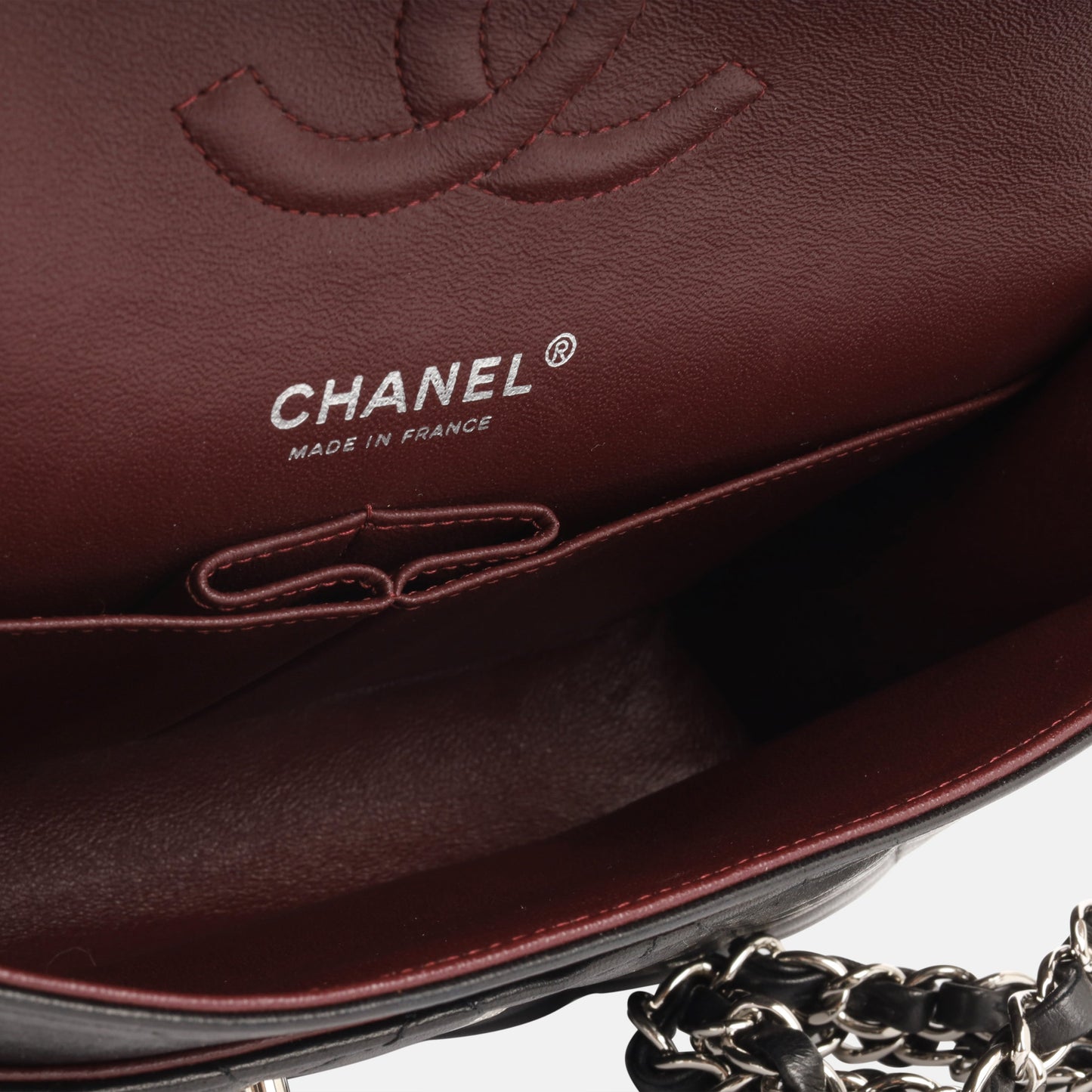Chanel Classic Flap Lambskin Black Shoulder Bag Style 103