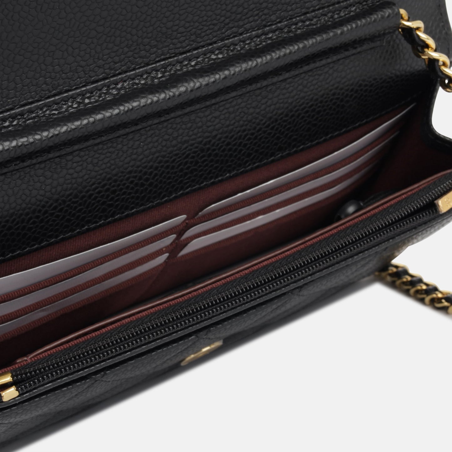 Chanel Wallet On Chain Caviar Black Crossbody Style 8