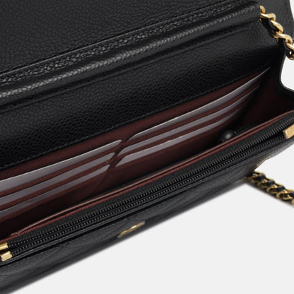 Chanel Wallet On Chain Caviar Black Crossbody Style 8