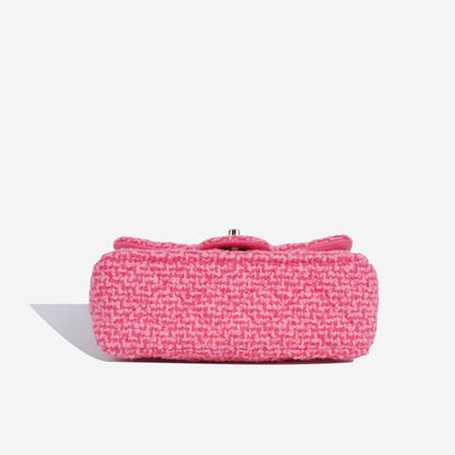 Chanel Classic Flap Tweed Gold Shoulder Bag