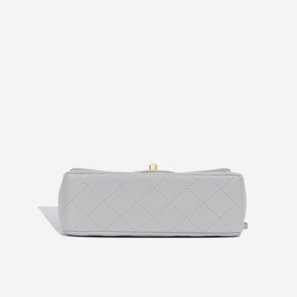 Chanel Classic Flap Lambskin Black Shoulder Bag Style 328
