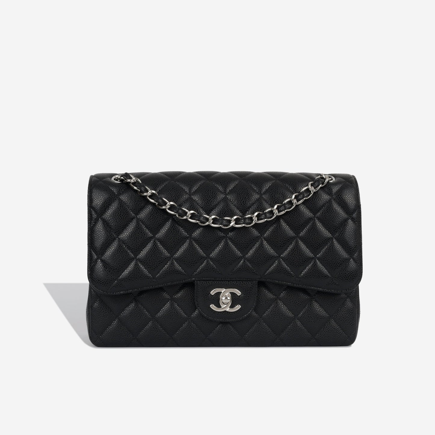 Chanel Classic Flap Caviar Black Shoulder Bag Style 9