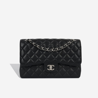 Chanel Classic Flap Caviar Black Shoulder Bag Style 9