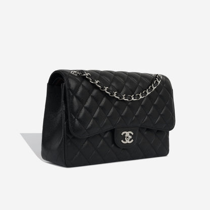 Chanel Classic Flap Caviar Black Shoulder Bag Style 9