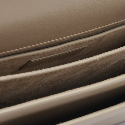 Saint Laurent Sunset Calfskin Beige Shoulder Bag