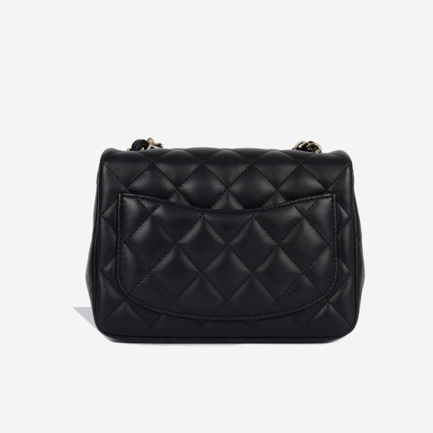 Chanel Classic Flap Lambskin Black Shoulder Bag Style 213