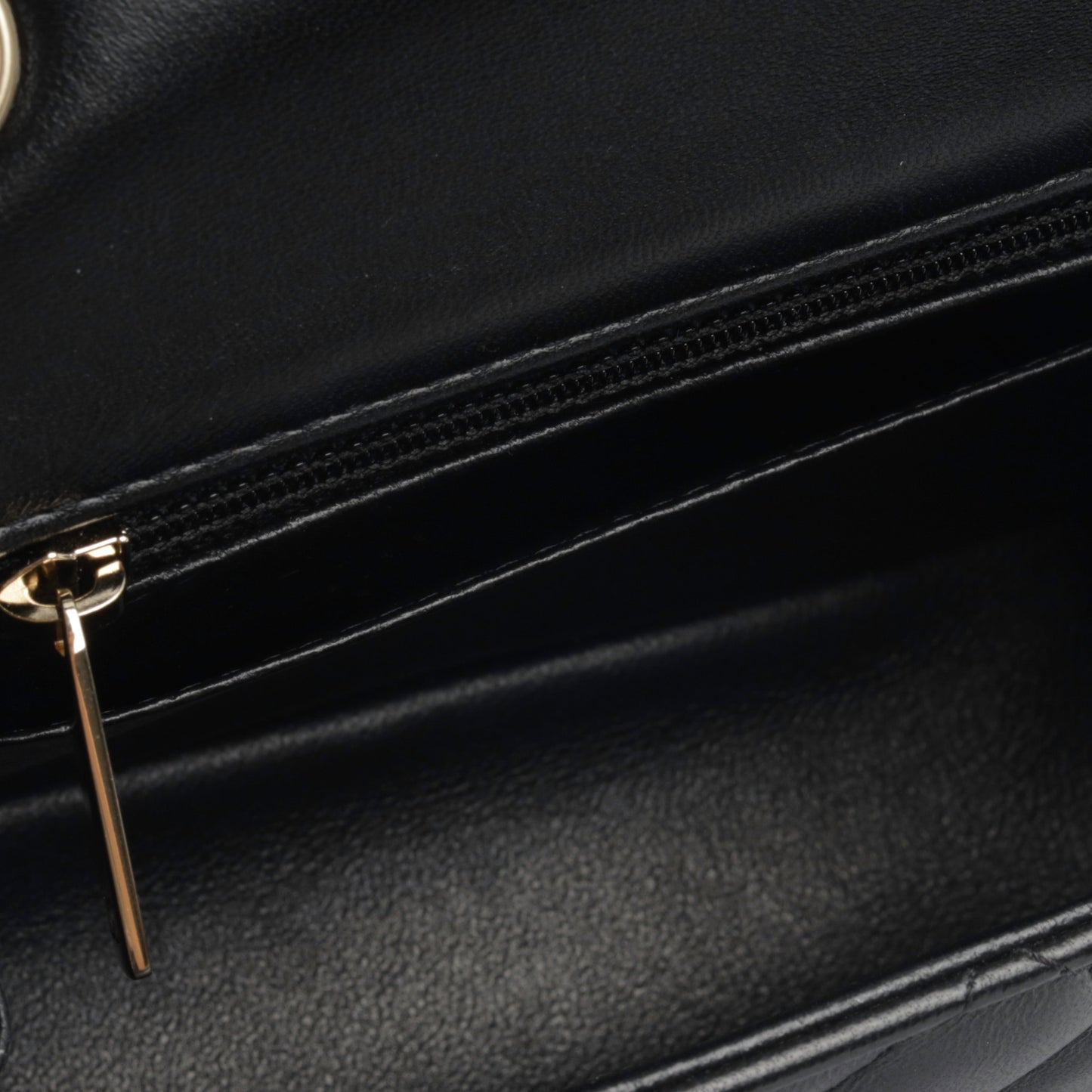 Chanel Classic Flap Lambskin Black Shoulder Bag Style 213