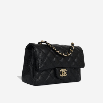 Chanel Classic Flap Caviar Black Shoulder Bag Style 91