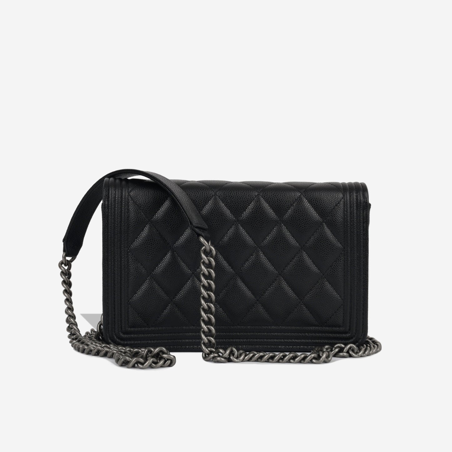 Chanel Boy Bag Caviar Black Crossbody Caviar