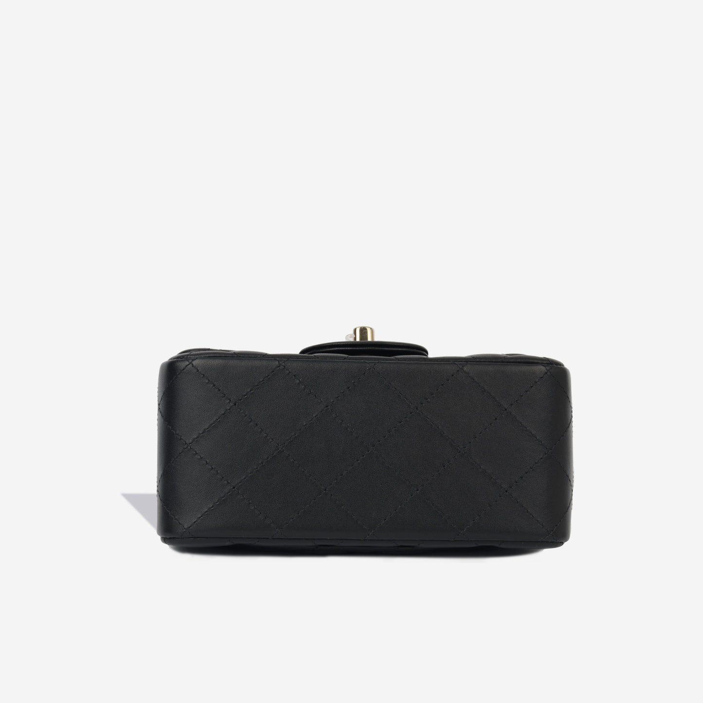 Chanel Classic Flap Lambskin Black Shoulder Bag Style 212