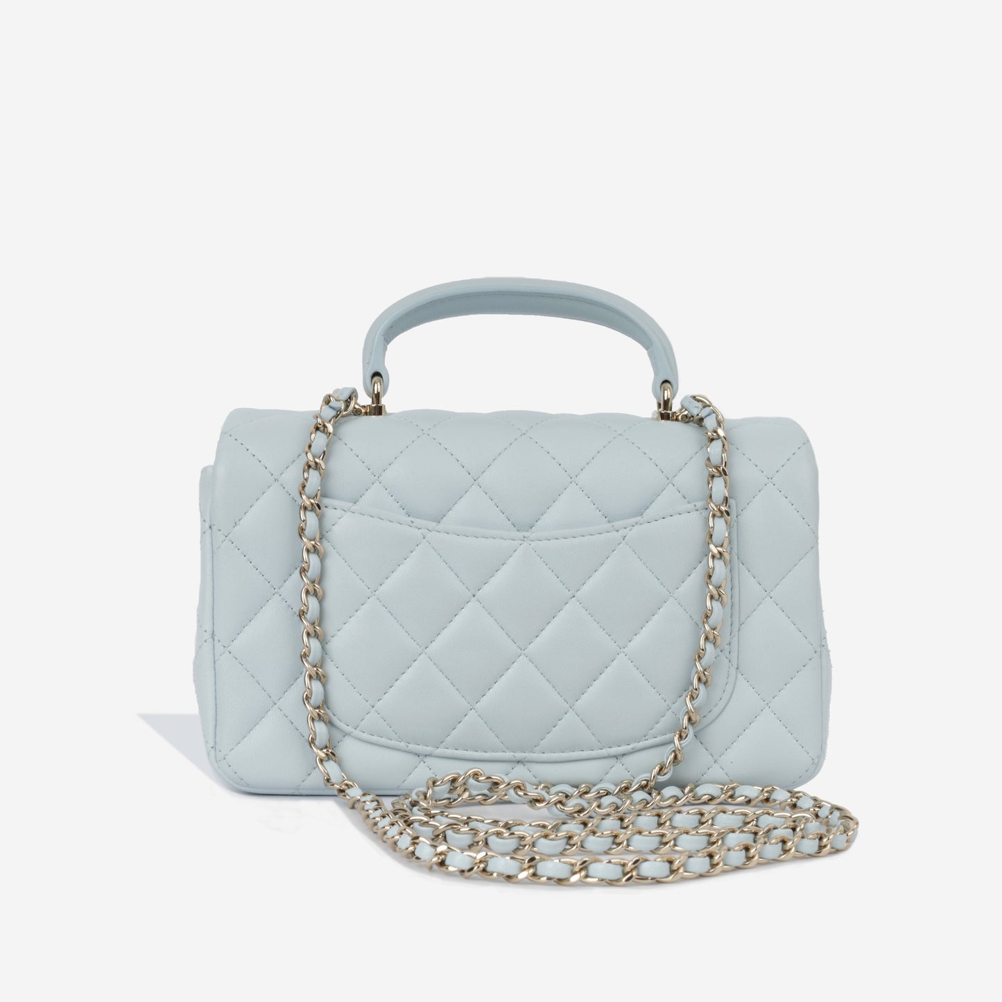 Chanel Classic Flap Lambskin Gold Shoulder Bag Style 123