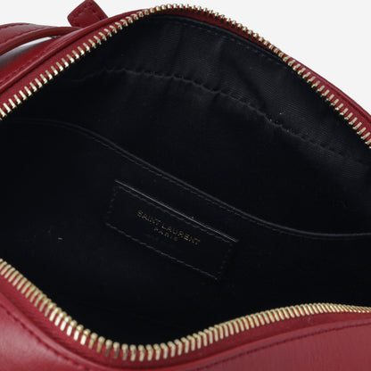 Saint Laurent Lou Calfskin Red Crossbody