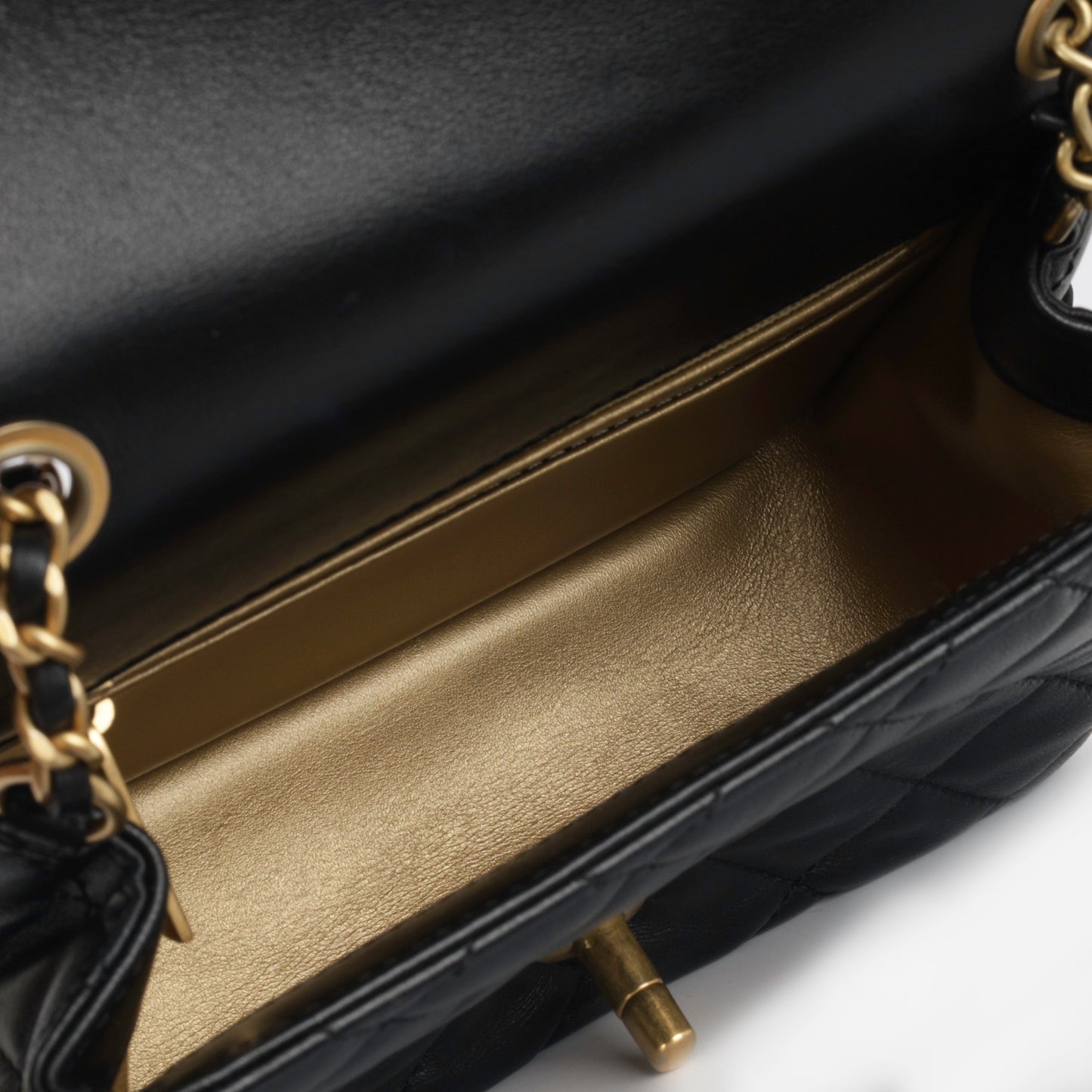 Chanel Classic Flap Lambskin Brown Shoulder Bag Style 2
