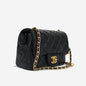 Chanel Classic Flap Lambskin Black Shoulder Bag Style 337