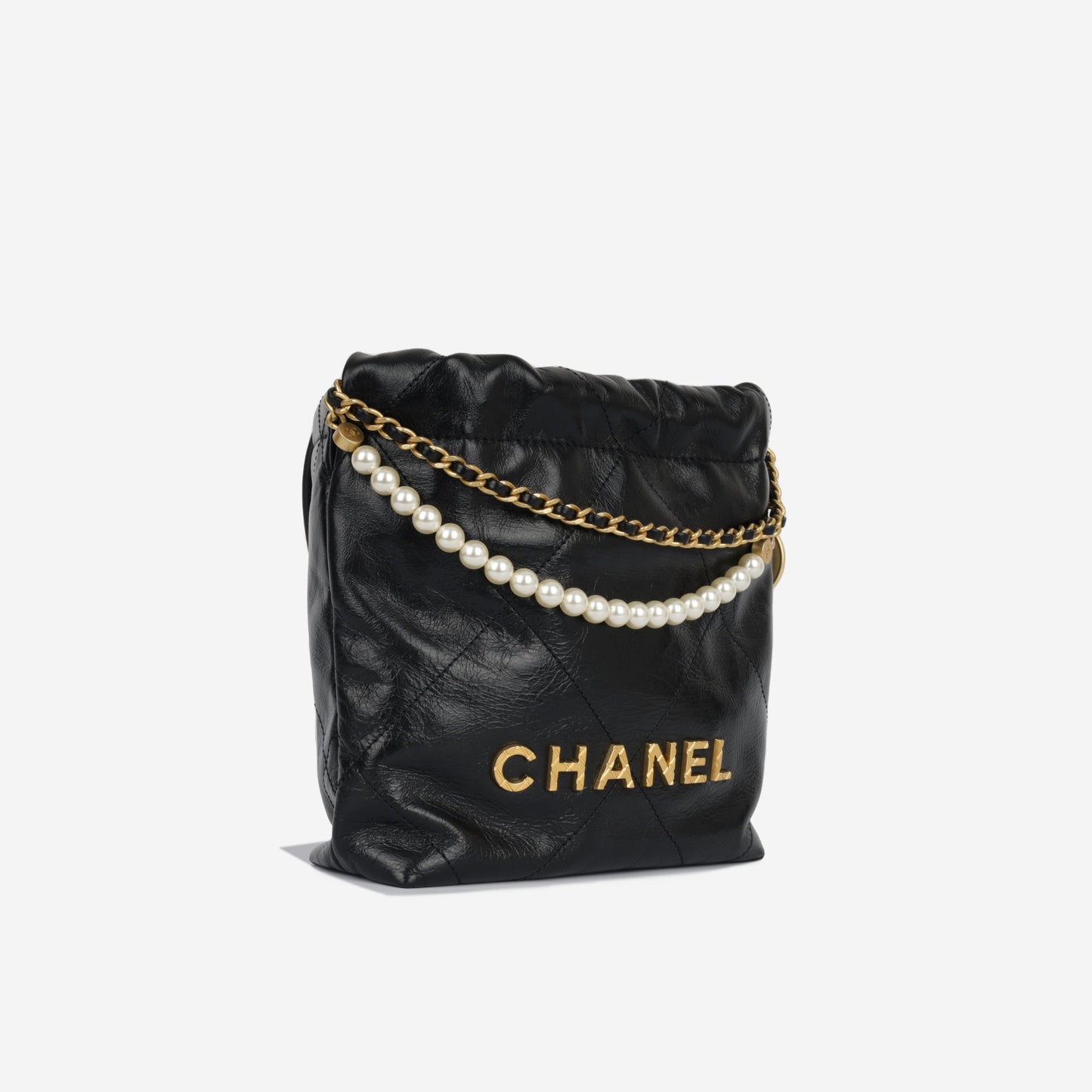 Chanel Chanel 22 Calfskin Black Shoulder Bag Style 5