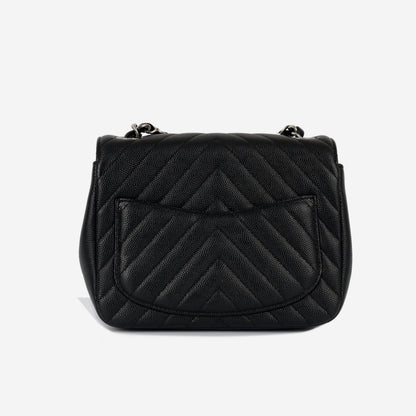 Chanel Classic Flap Caviar Black Shoulder Bag Style 114