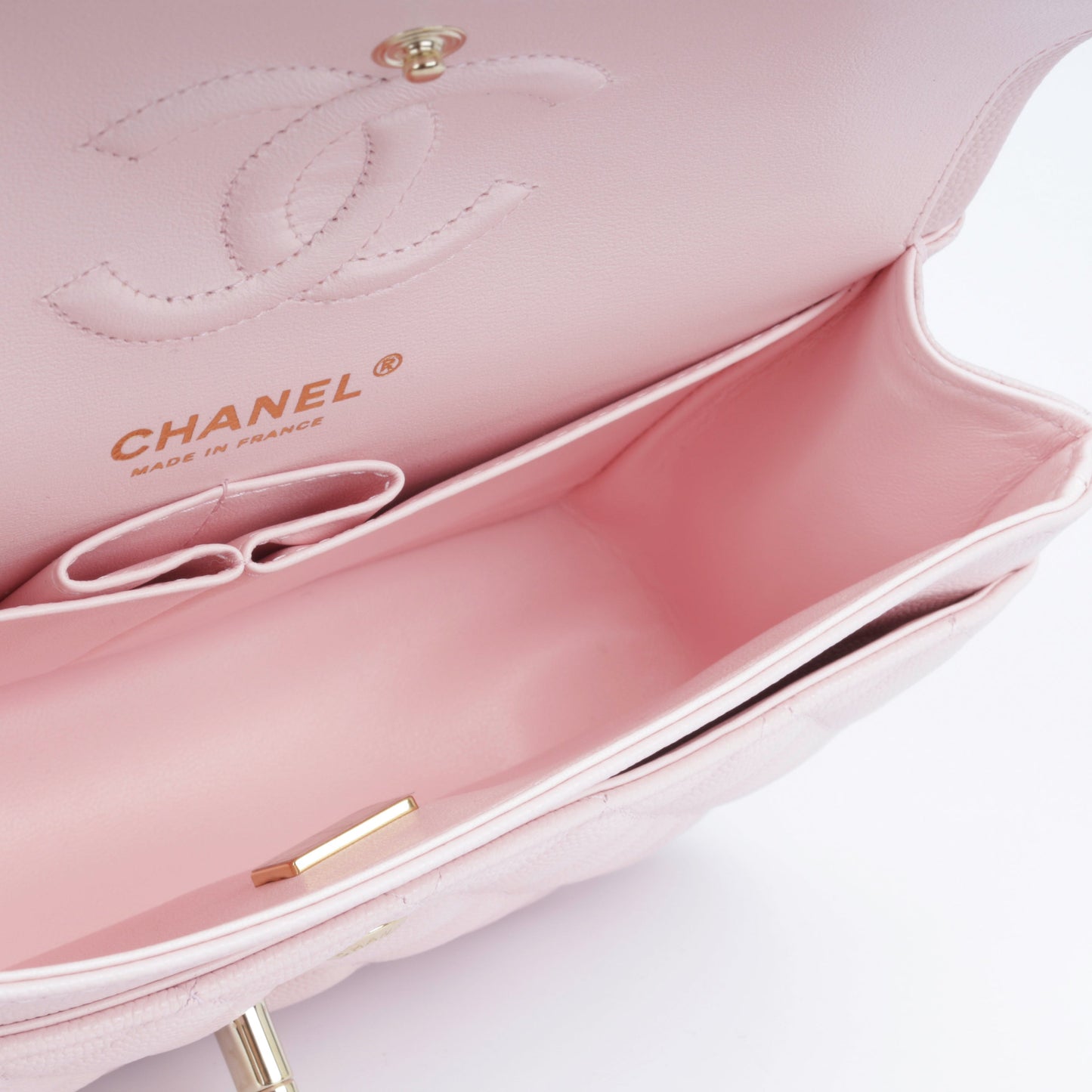 Chanel Classic Flap Caviar Gold Shoulder Bag Style 47