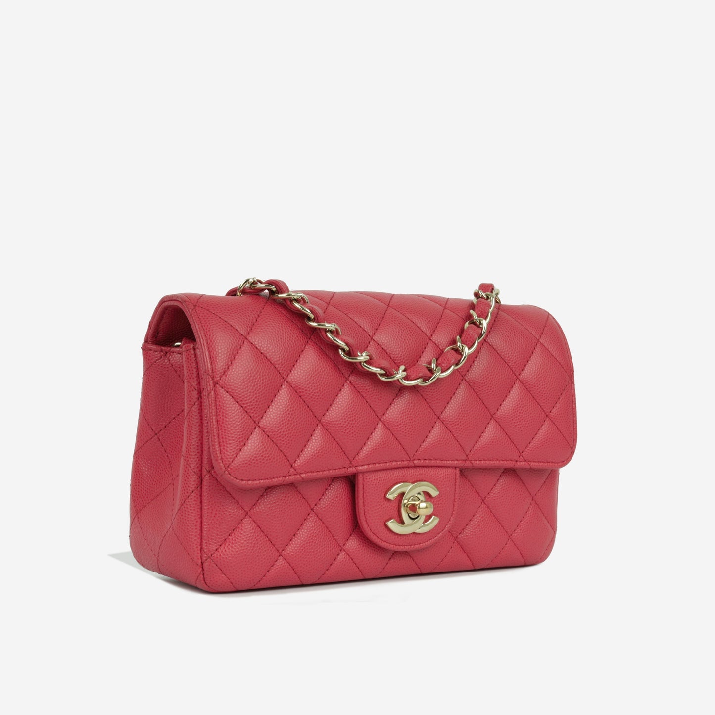 Chanel Classic Flap Lambskin Gold Shoulder Bag Style 45