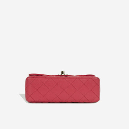Chanel Classic Flap Lambskin Gold Shoulder Bag Style 45