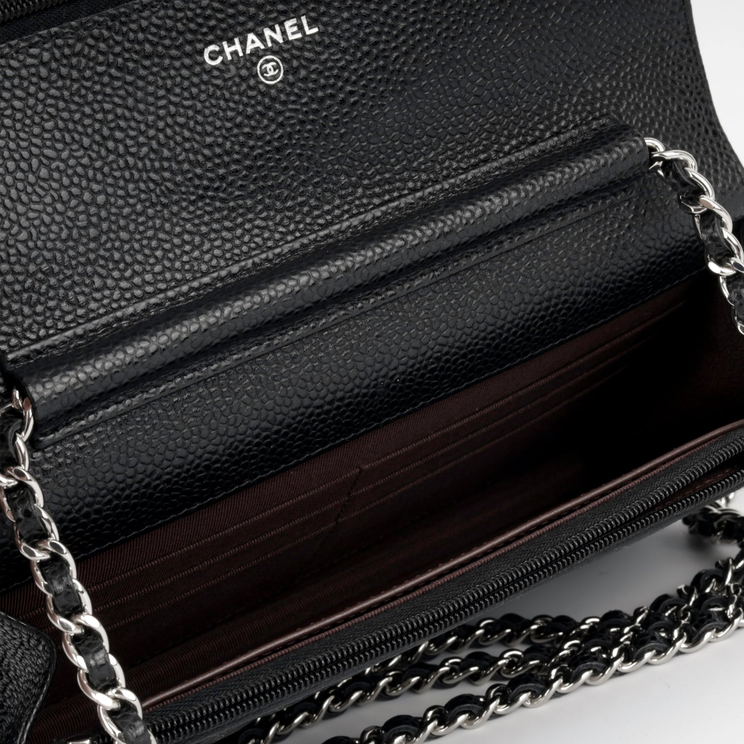 Chanel Wallet On Chain Lambskin Black Crossbody Style 8