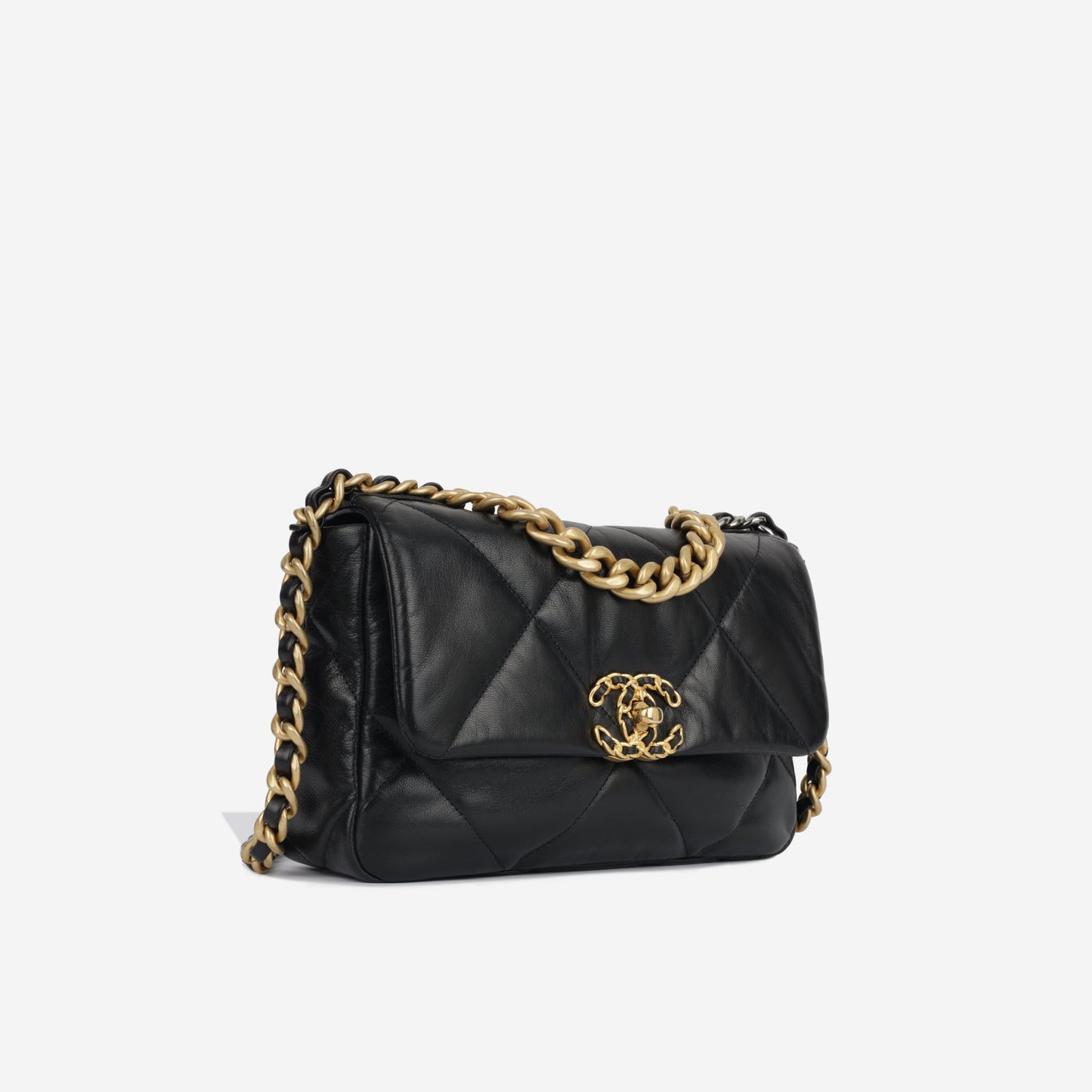 Chanel Chanel 19 Lambskin Black Shoulder Bag Style 13