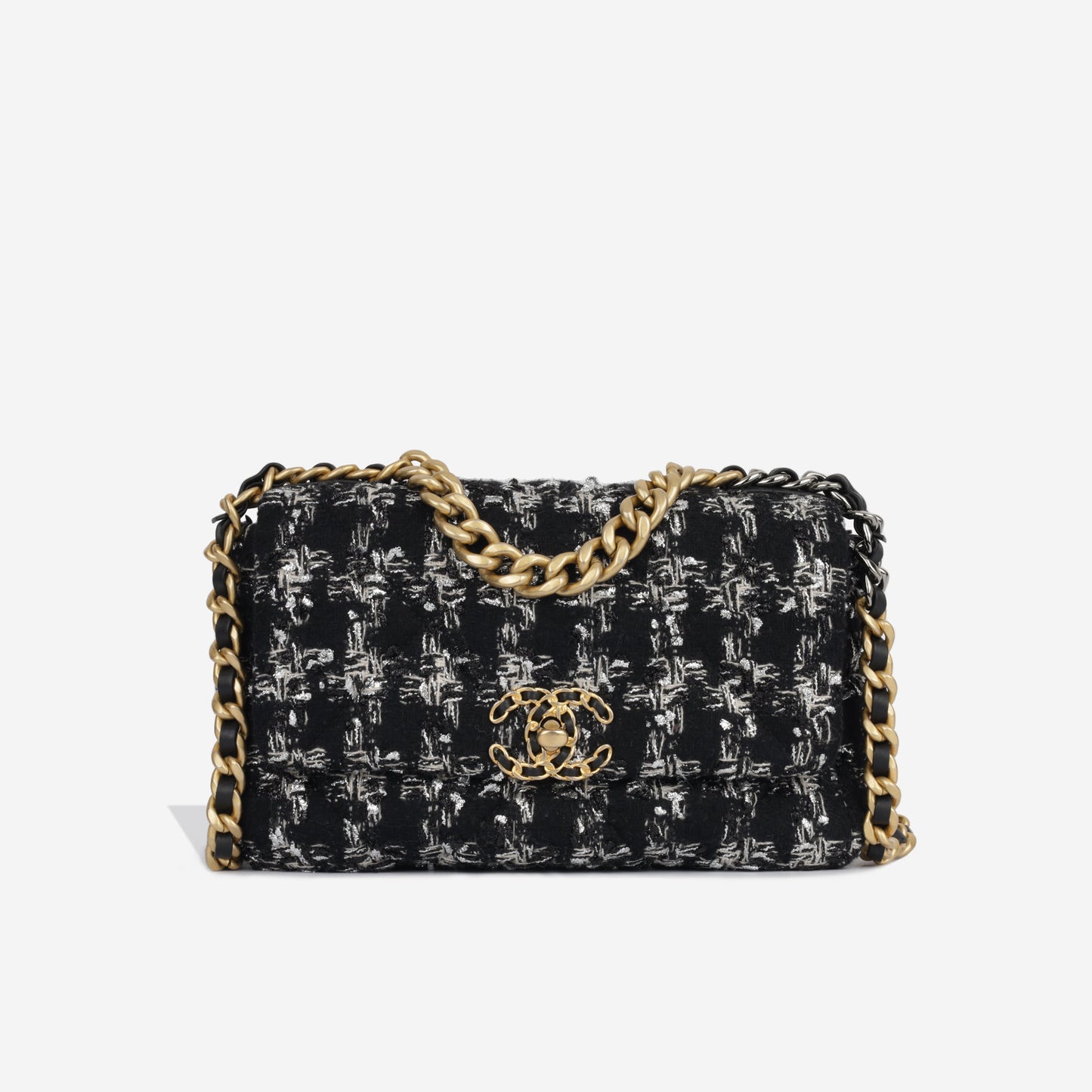 Chanel Chanel 19 Tweed Black Shoulder Bag Tweed