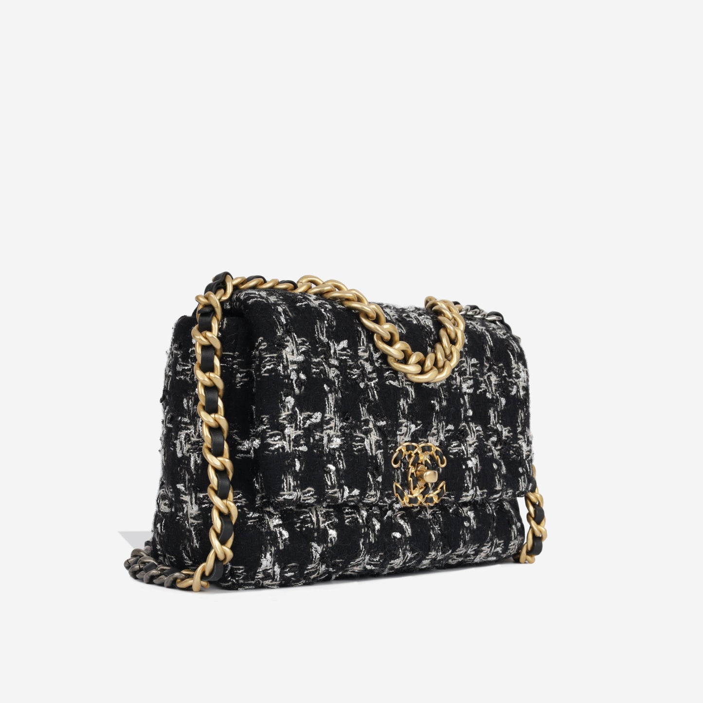 Chanel Chanel 19 Tweed Black Shoulder Bag Tweed
