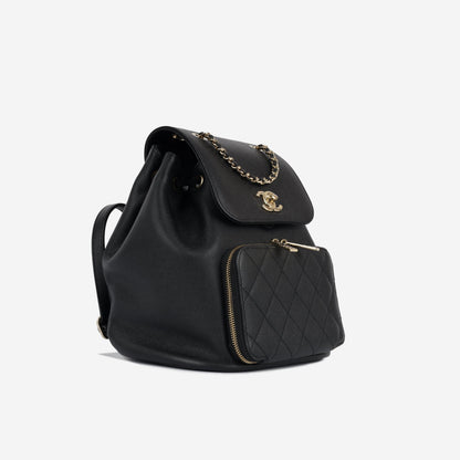 Chanel Business Affinity Caviar Black Backpack
