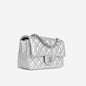 Chanel Classic Flap Lambskin Silver Shoulder Bag Style 23