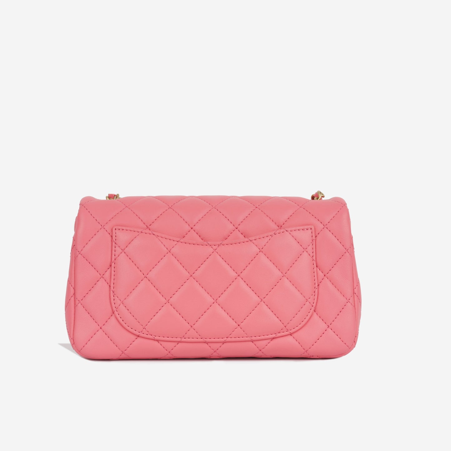 Chanel Classic Flap Lambskin Gold Shoulder Bag Style 128