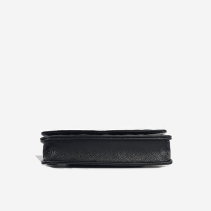 Chanel Wallet On Chain Lambskin Black Crossbody Style 9