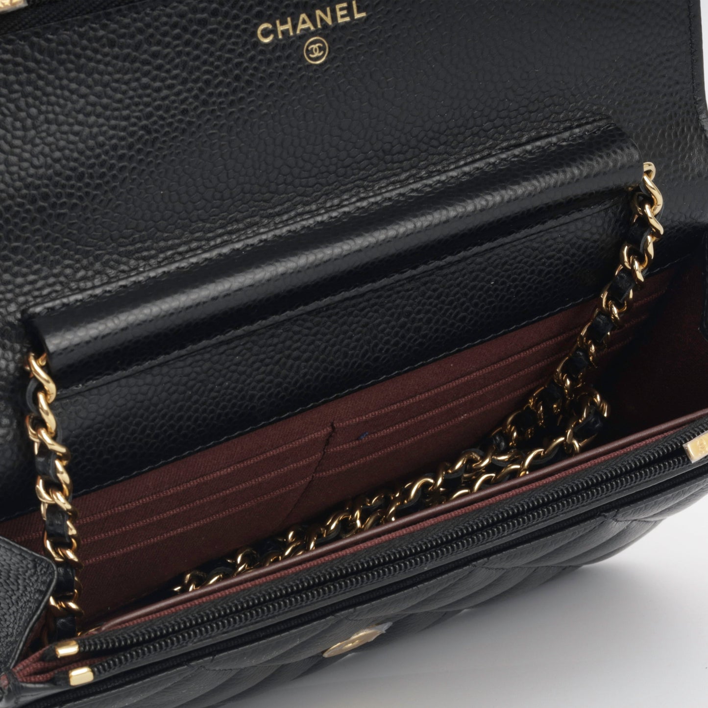 Chanel Wallet On Chain Lambskin Black Crossbody Style 9