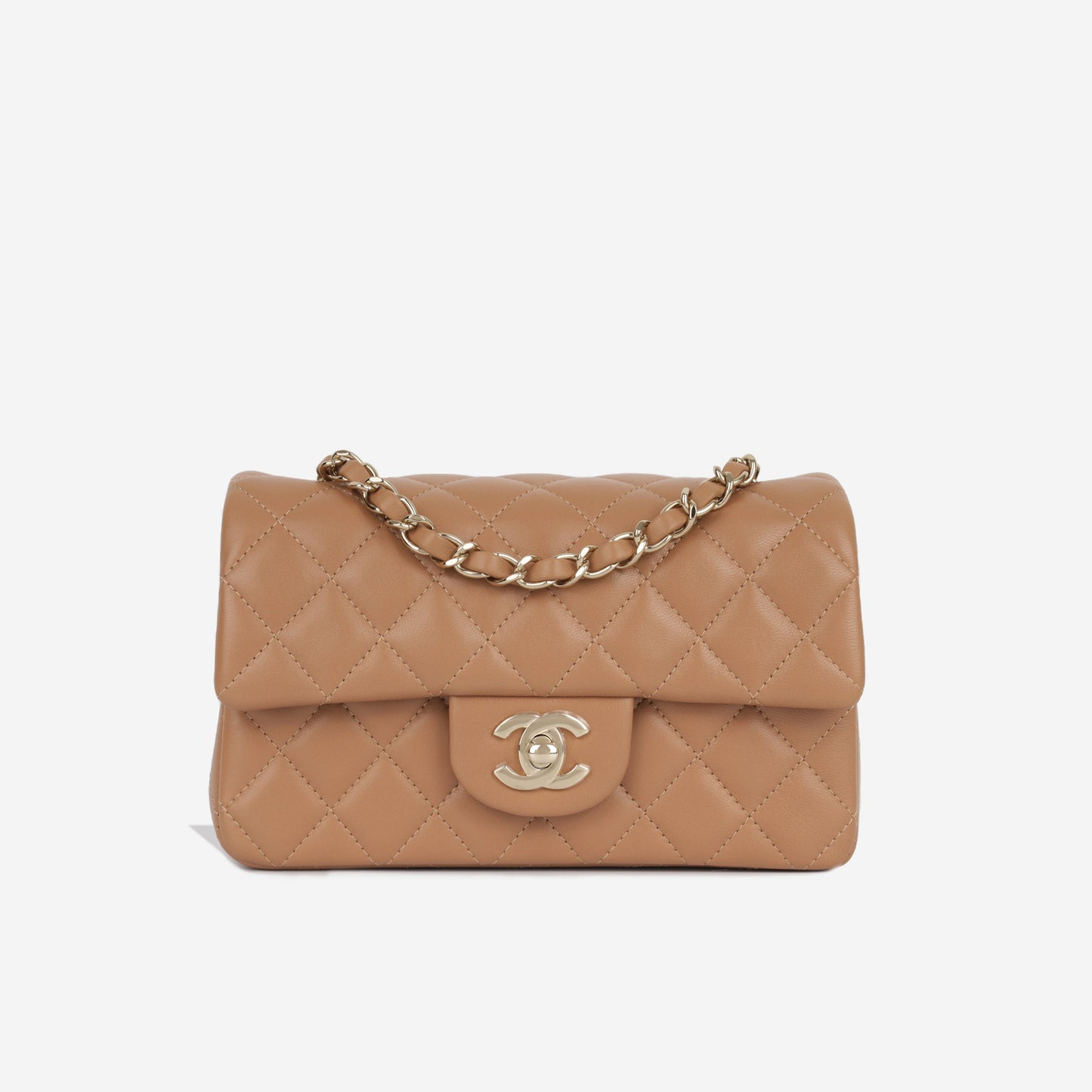 Chanel Classic Flap Lambskin Gold Shoulder Bag Style 106