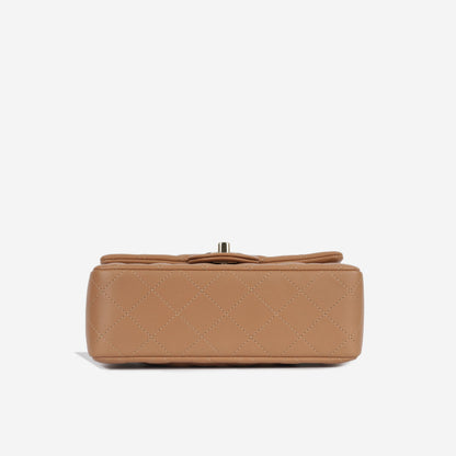 Chanel Classic Flap Lambskin Gold Shoulder Bag Style 106