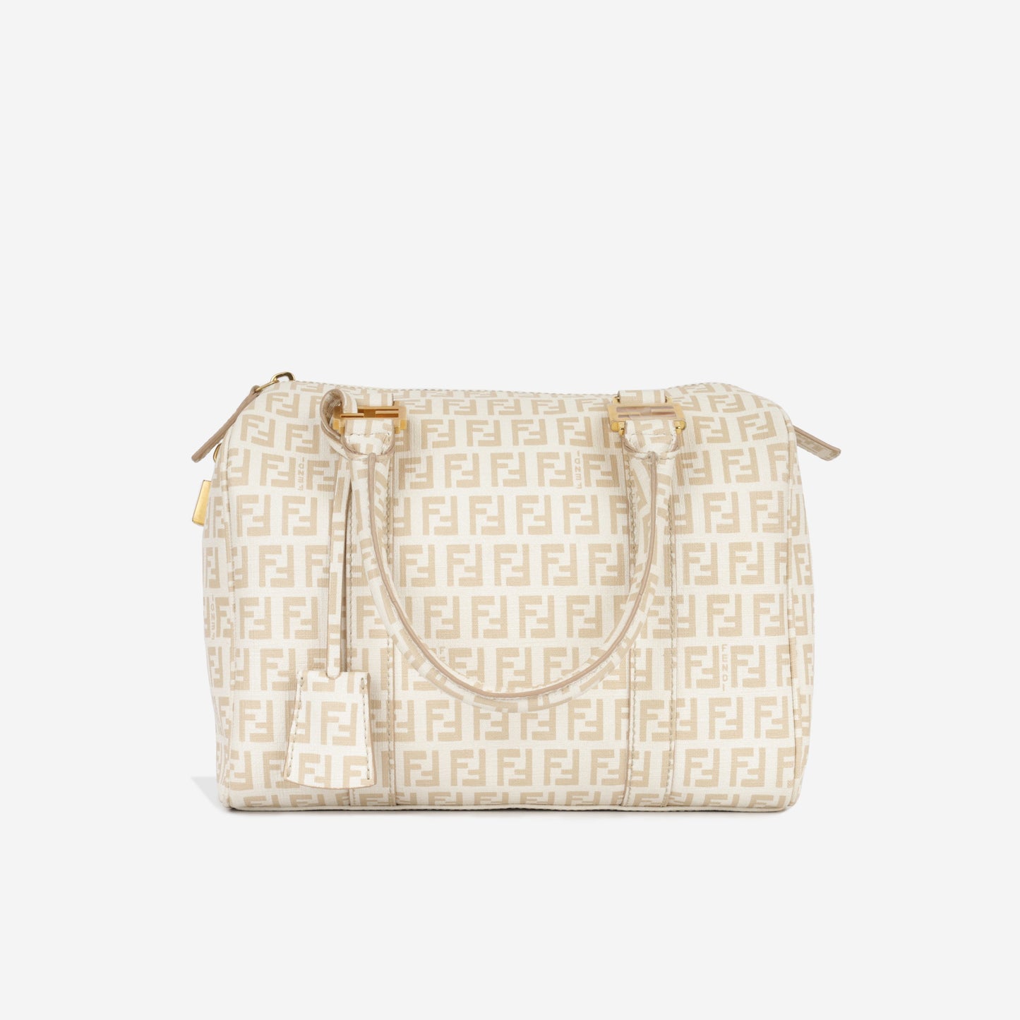 Fendi Luxury Canvas Cream Handbag