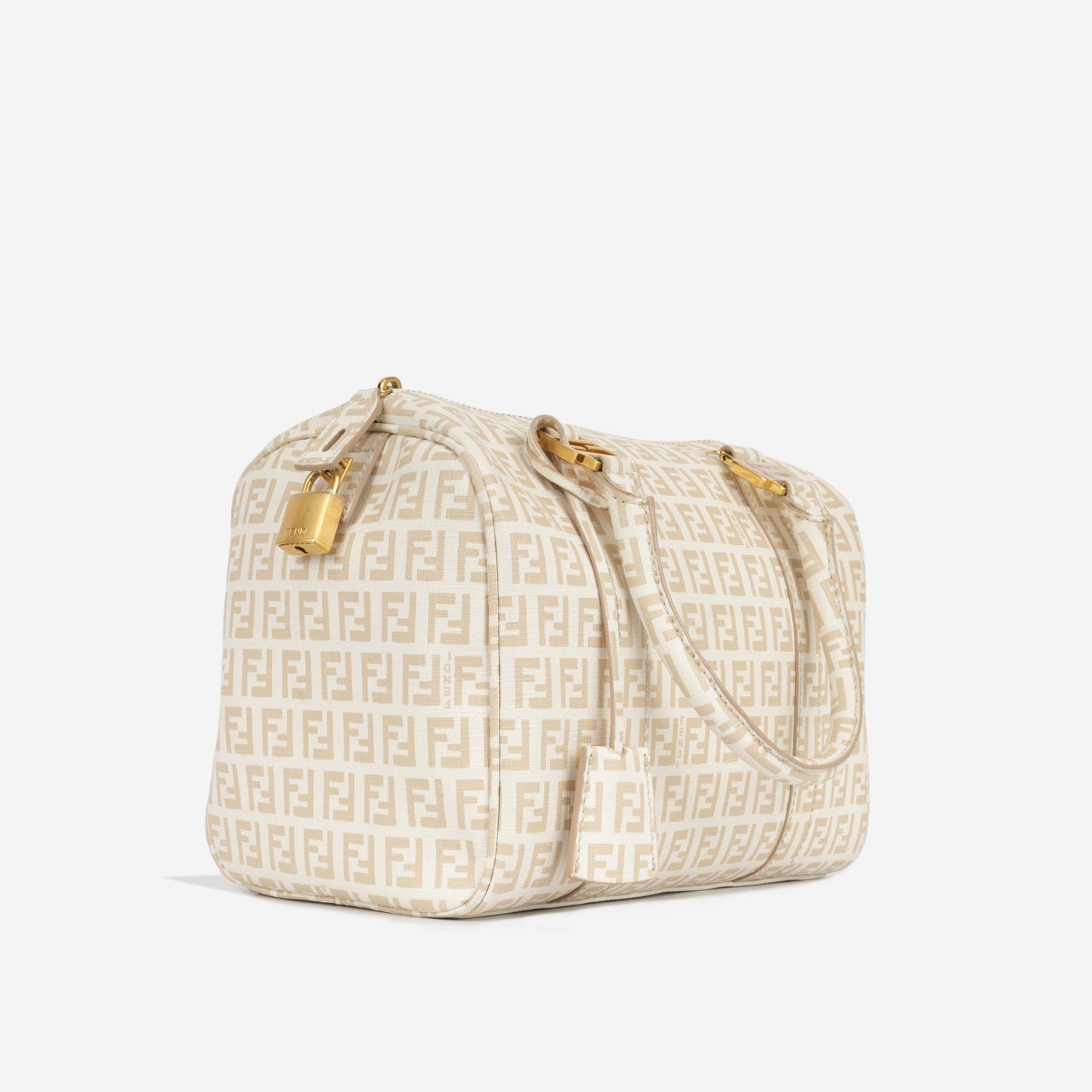 Fendi Luxury Canvas Cream Handbag