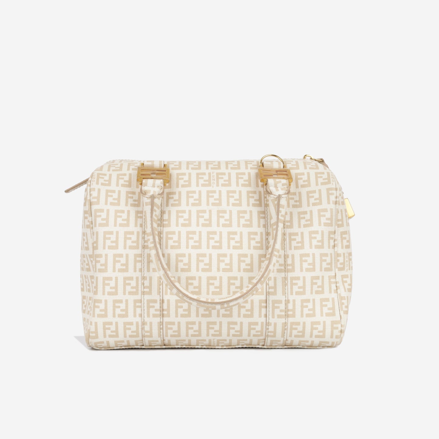 Fendi Luxury Canvas Cream Handbag