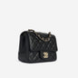 Chanel Classic Flap Lambskin Black Shoulder Bag Style 210