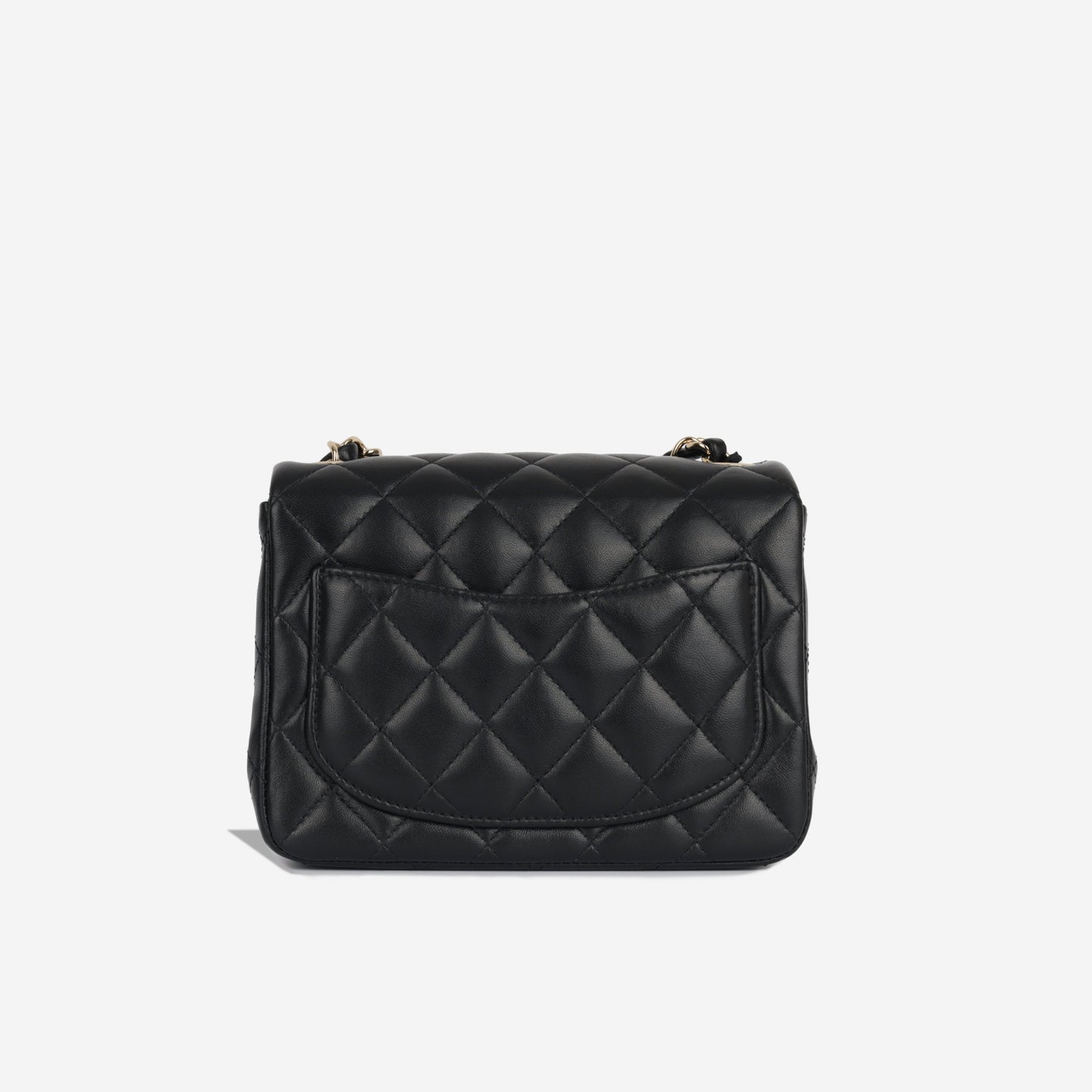 Chanel Classic Flap Lambskin Black Shoulder Bag Style 210