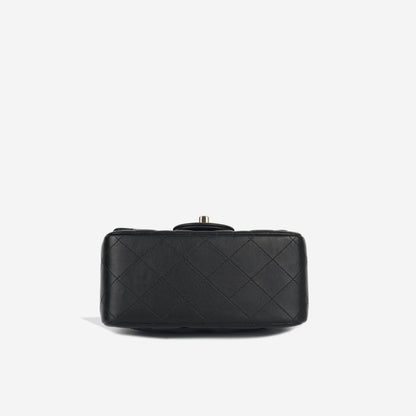 Chanel Classic Flap Lambskin Black Shoulder Bag Style 210