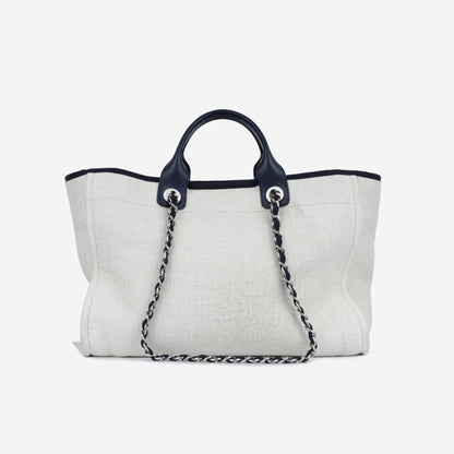 Chanel Deauville Tweed Gold Tote Bag Style 3