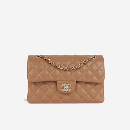 Chanel Classic Flap Lambskin Gold Shoulder Bag Style 140
