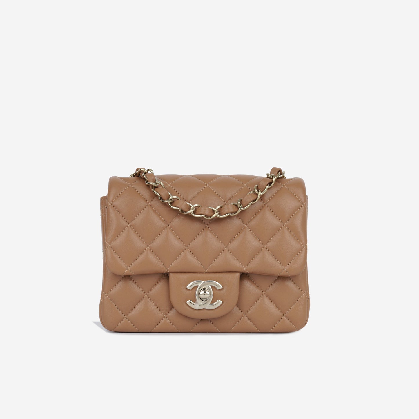 Chanel Classic Flap Lambskin Gold Shoulder Bag Style 84