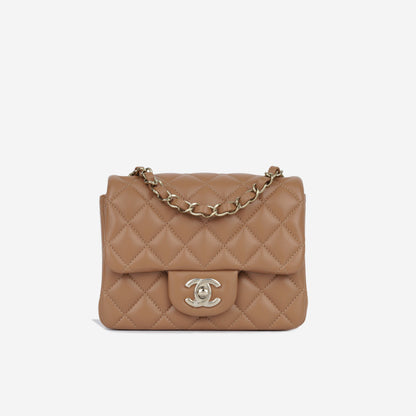 Chanel Classic Flap Lambskin Gold Shoulder Bag Style 84